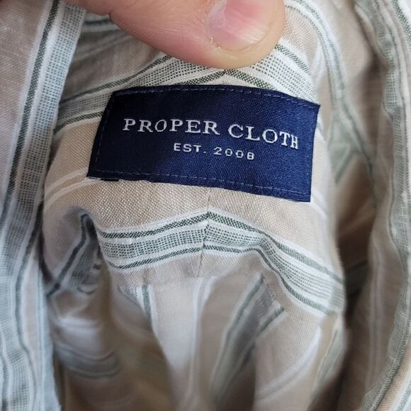 PROPER CLOTH !00% Cotton Button Down - Picture 9 of 11